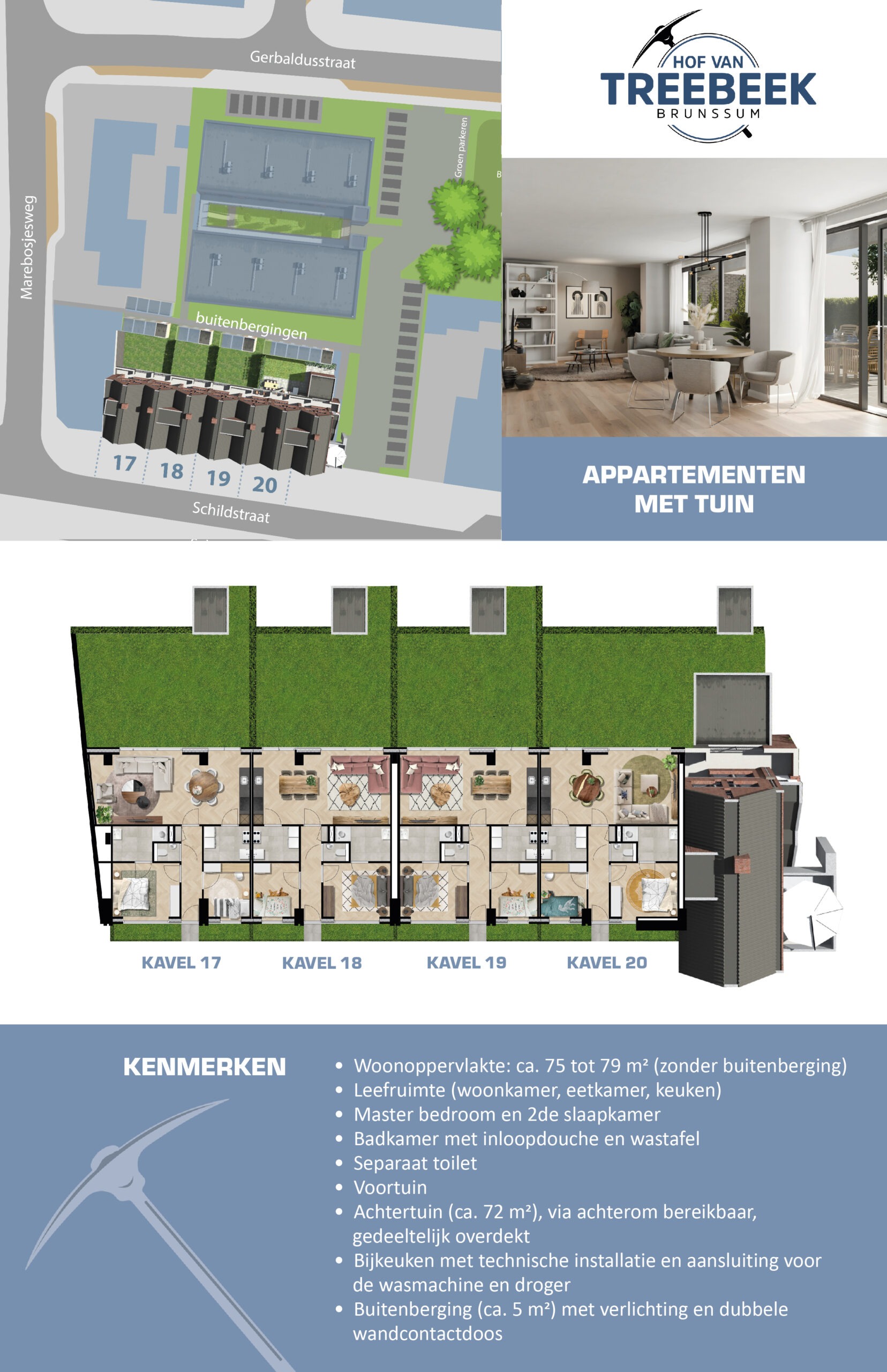 presentatie Hof van Treebeek Brunssum appartementen met tuin