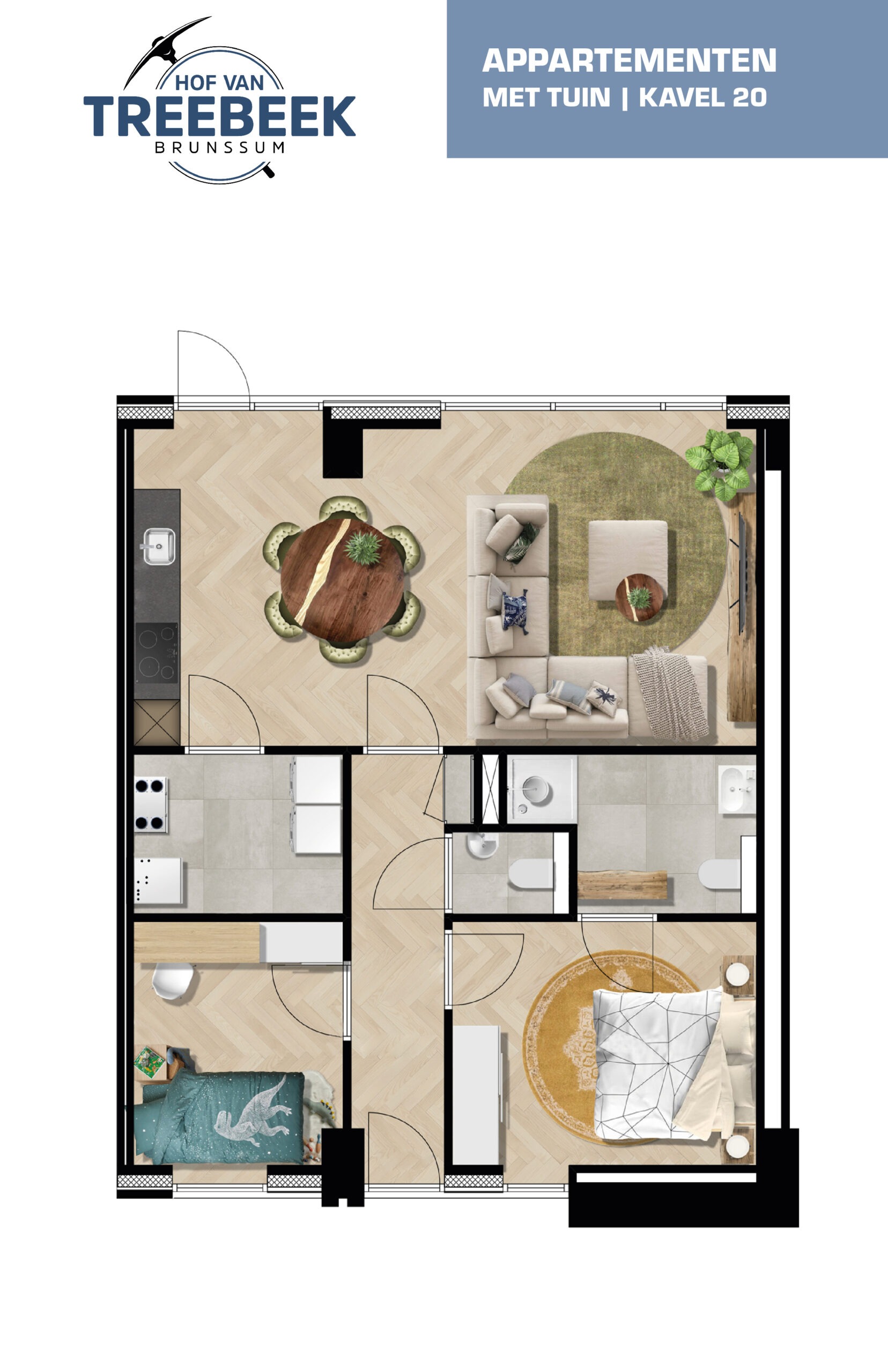 presentatie Hof van Treebeek app plattegrond met tuin K20